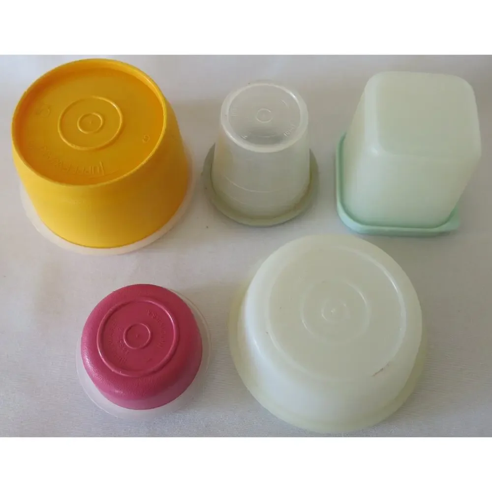 Vintage Tupperware Mini's Set 5 Lunch To Go Snack Containers Travel Kitchen